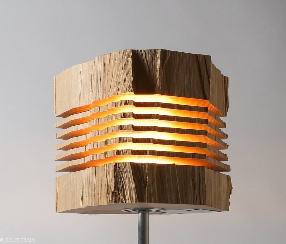 Дизайнерские светильники из дерева