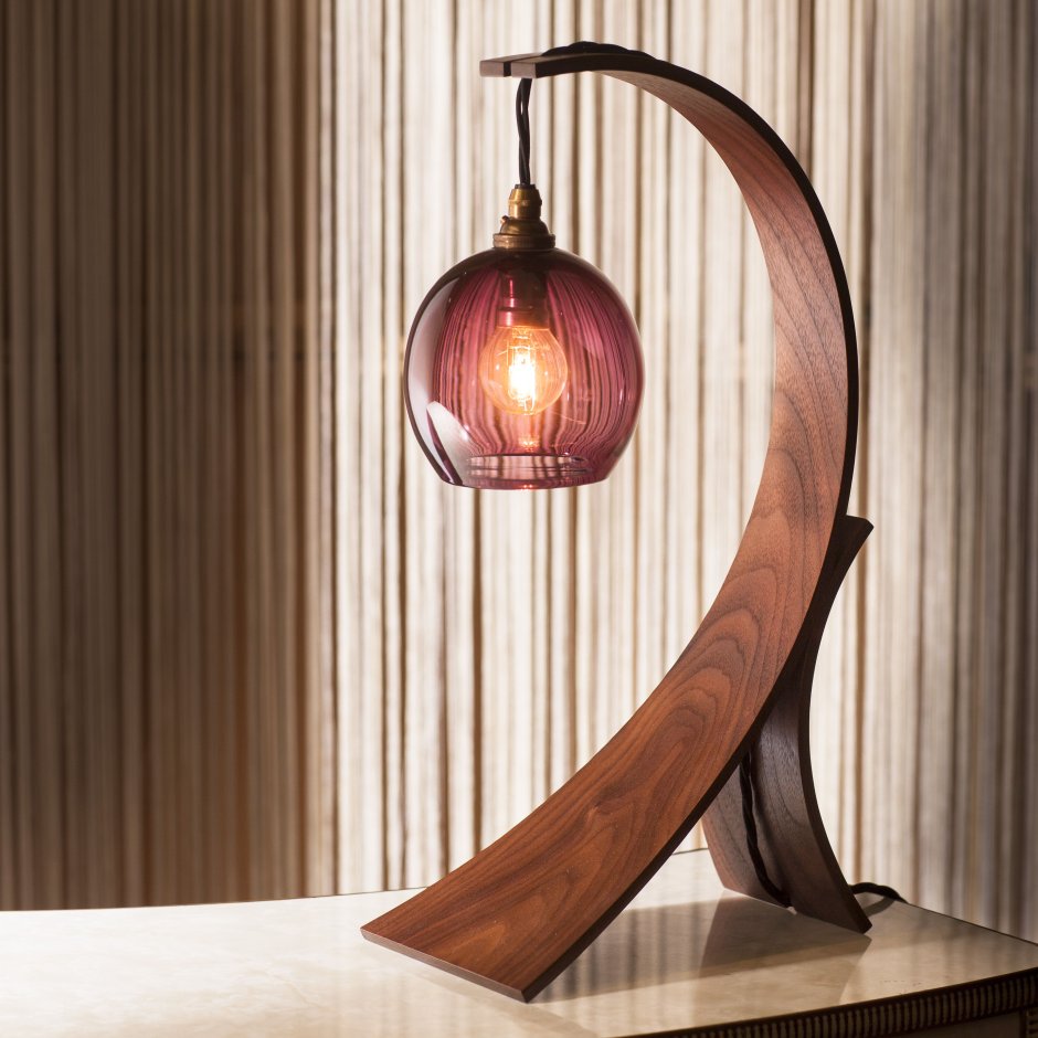 Декоративные деревянные лампы