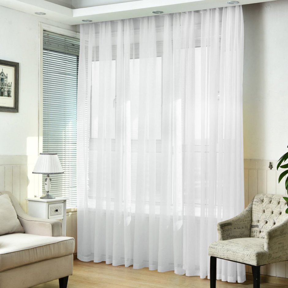 Тюль Tulle вуаль белая 300х270