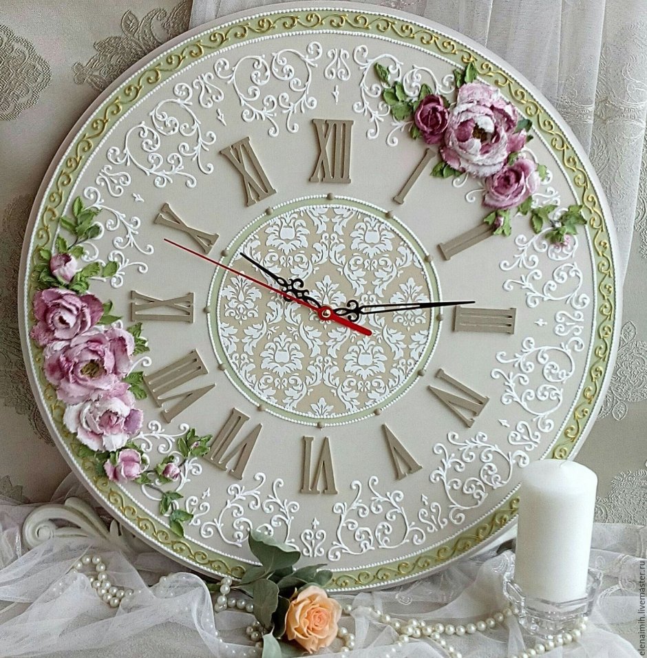 Декупаж часов