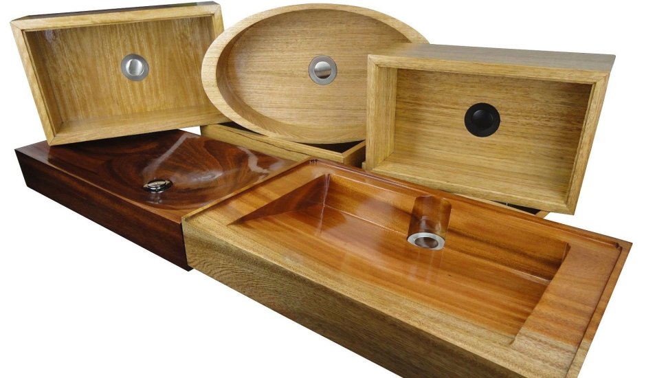 Wooden basin