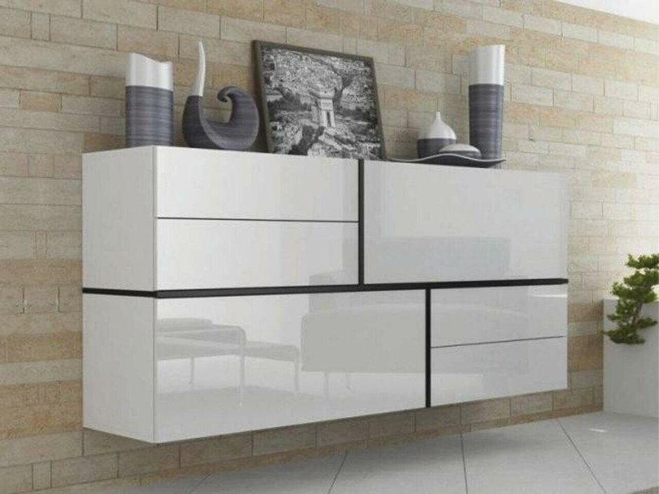 Комод черный Goya BMS