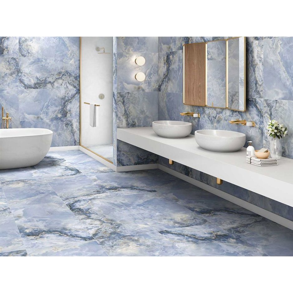 COLORTILE Onyx Sea Blue в интерьере