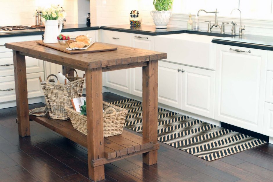Rustic Wood Kitchen Sink