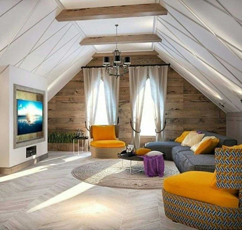 Дизайн мансарды