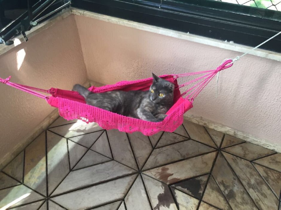 Балконный гамак для кошки