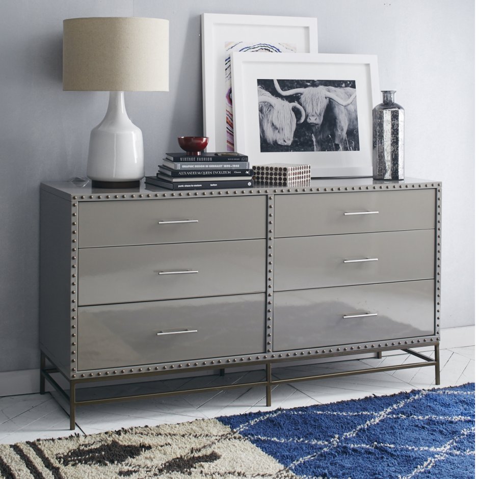 Комод серый