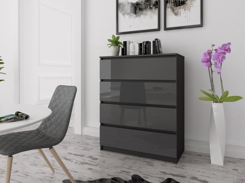 Чёрный комод glianec