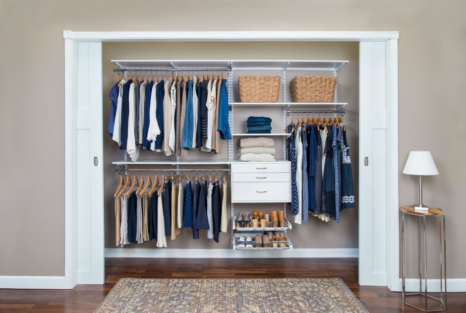Basket System in Closet