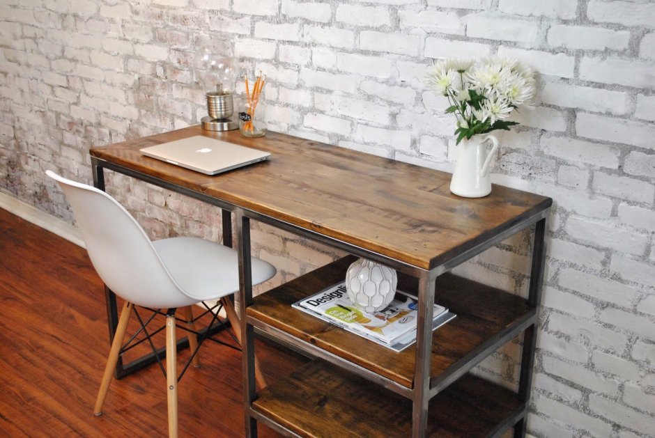 Компьютерный стол лофт Loft Wood Studio
