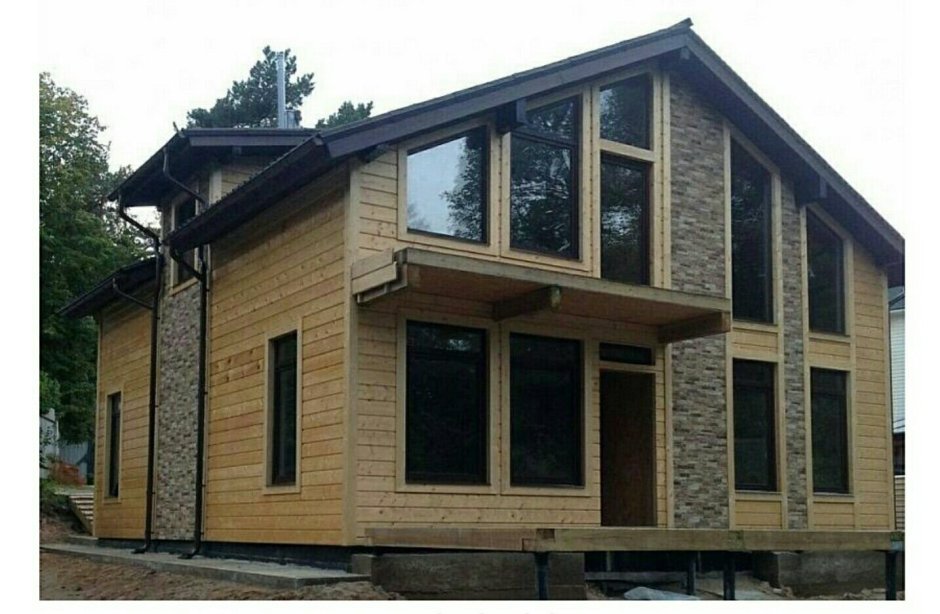 Каркасный дом внешняя отделка