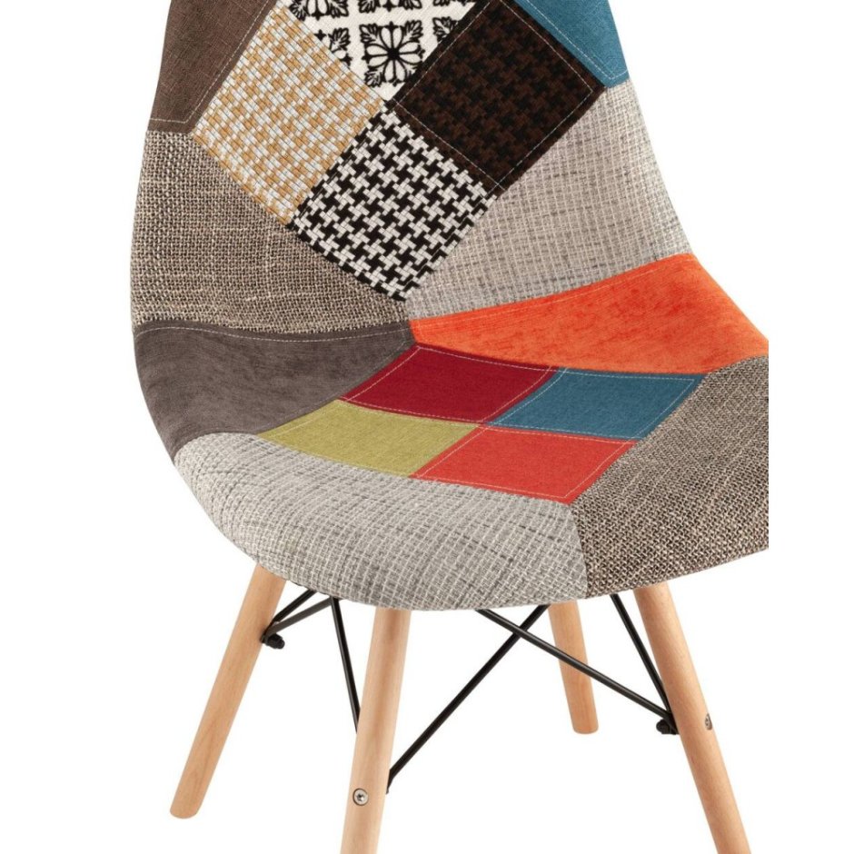 Стул Stool Group Eames пэчворк