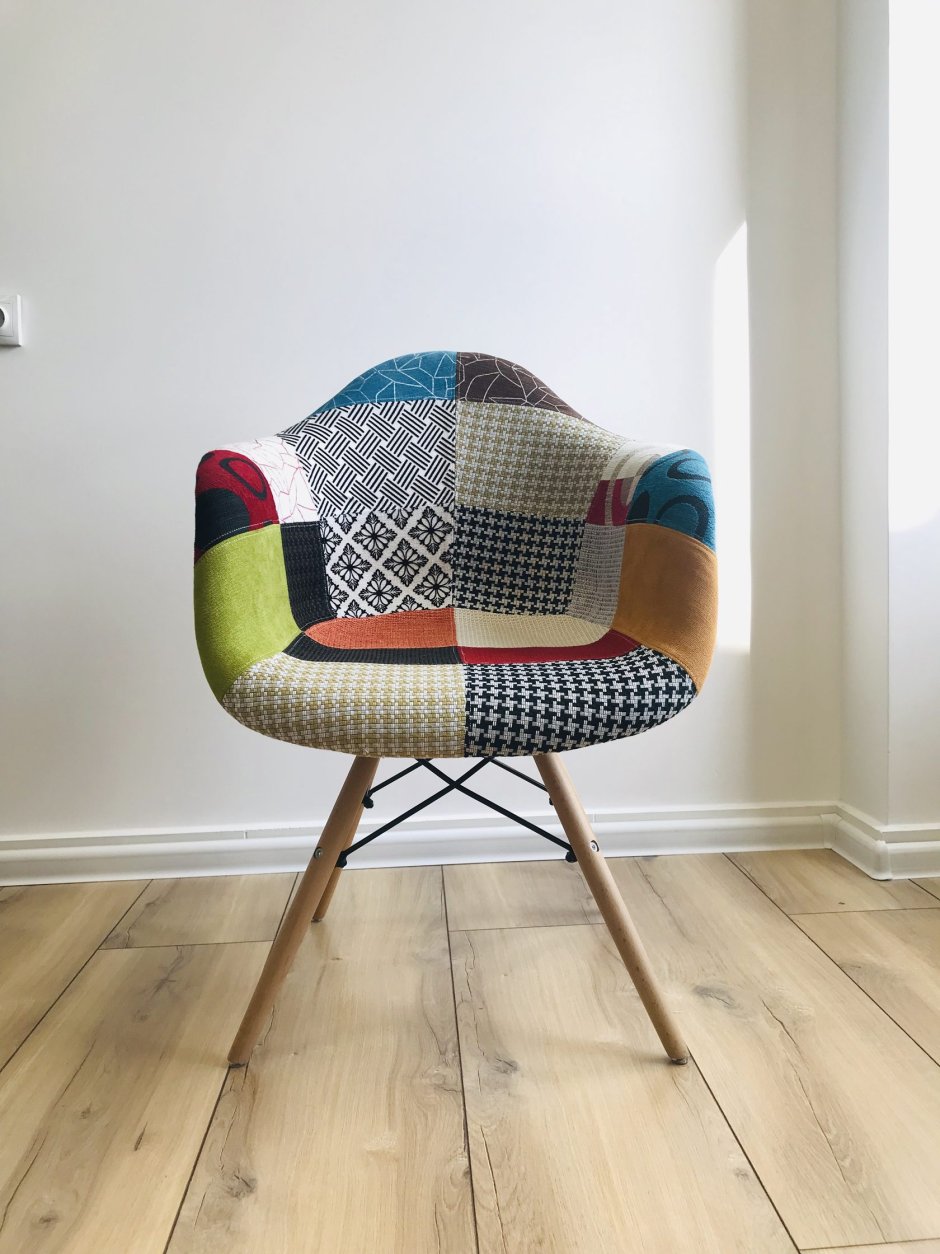 Стул DSR Patchwork Paris, Eames Style