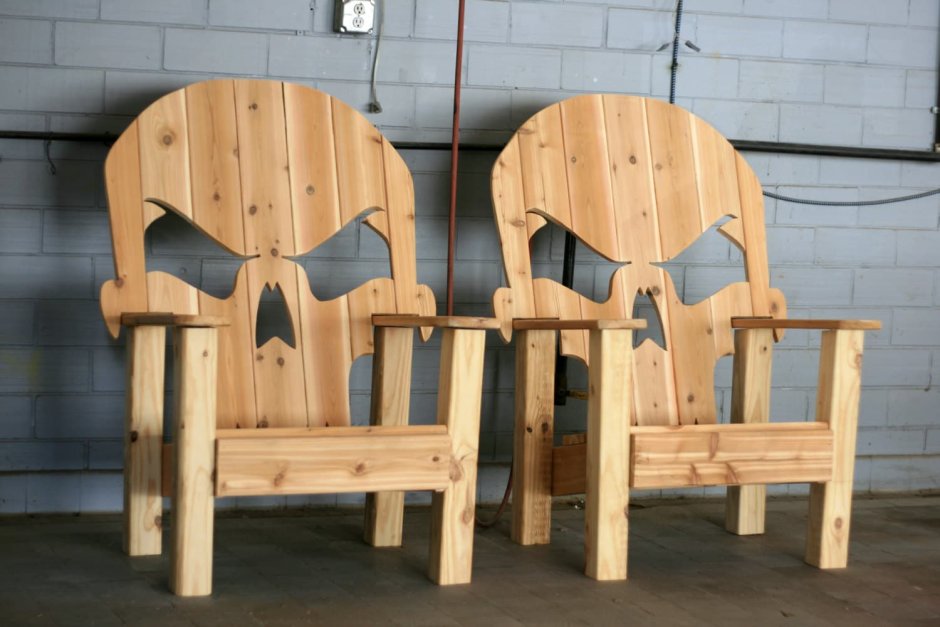Прикольные стулья из дерева