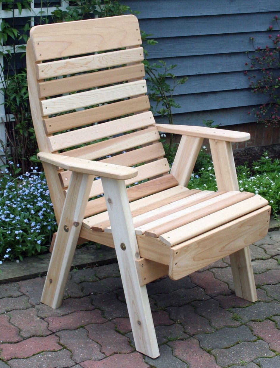 Кресло садовое деревянное