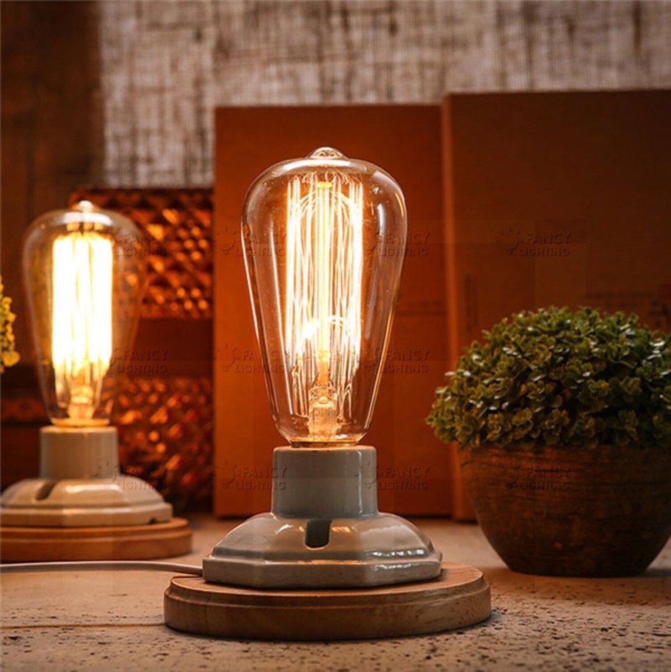 Лампа Edison st64 Винтаж е27