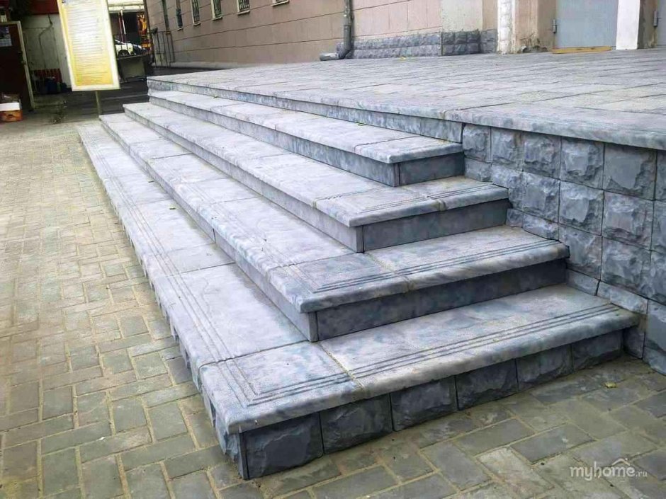 Ступени из фибробетона для крыльца