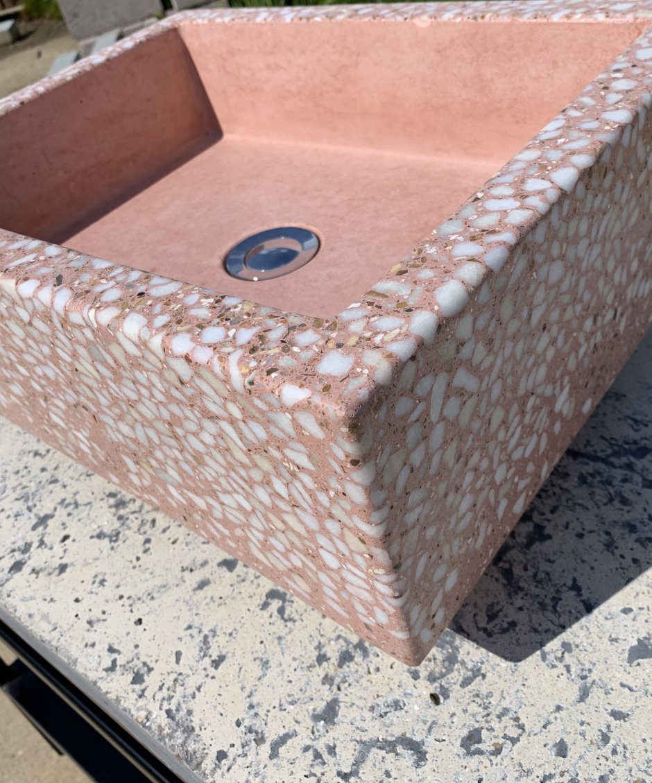 Раковина терраццо. Sink terrazzo