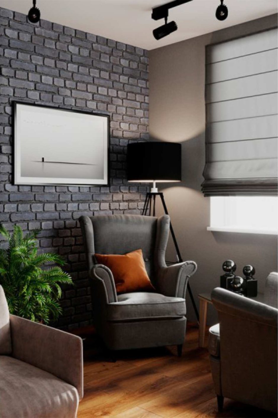 Grafite плитка под кирпич loftstyle