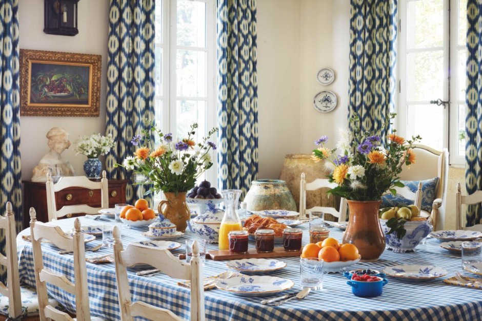 Table setting for supper in a Cottage in France