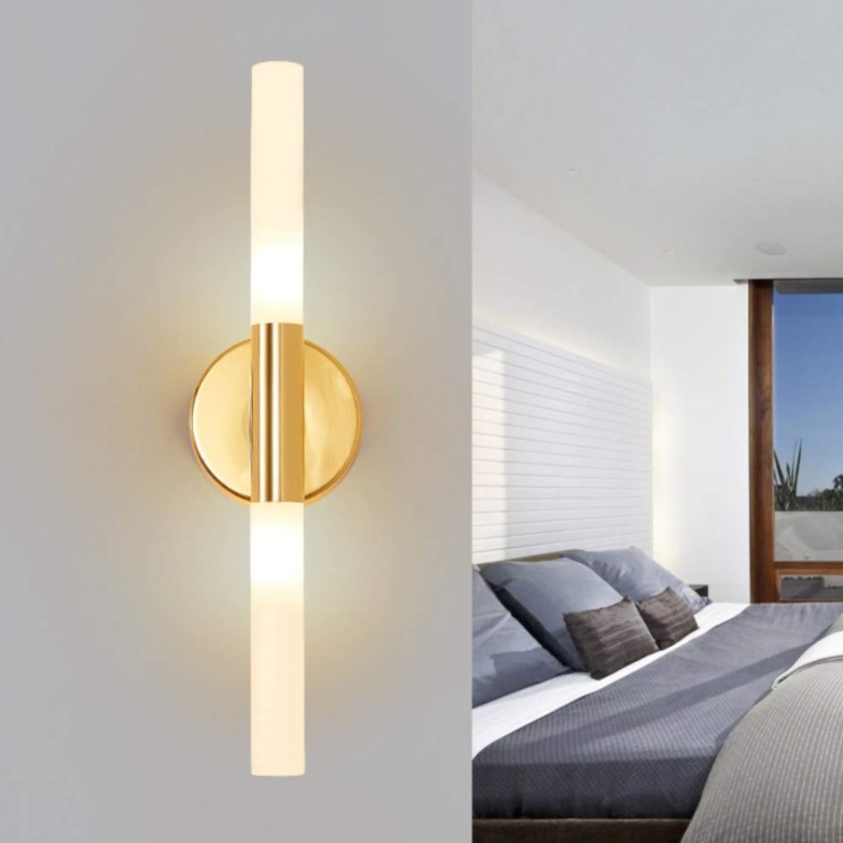 Бра Glass Rod Light Gold