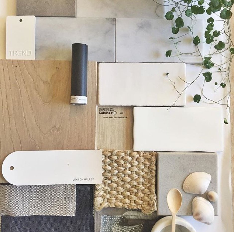 Мудборд материалов для интерьера