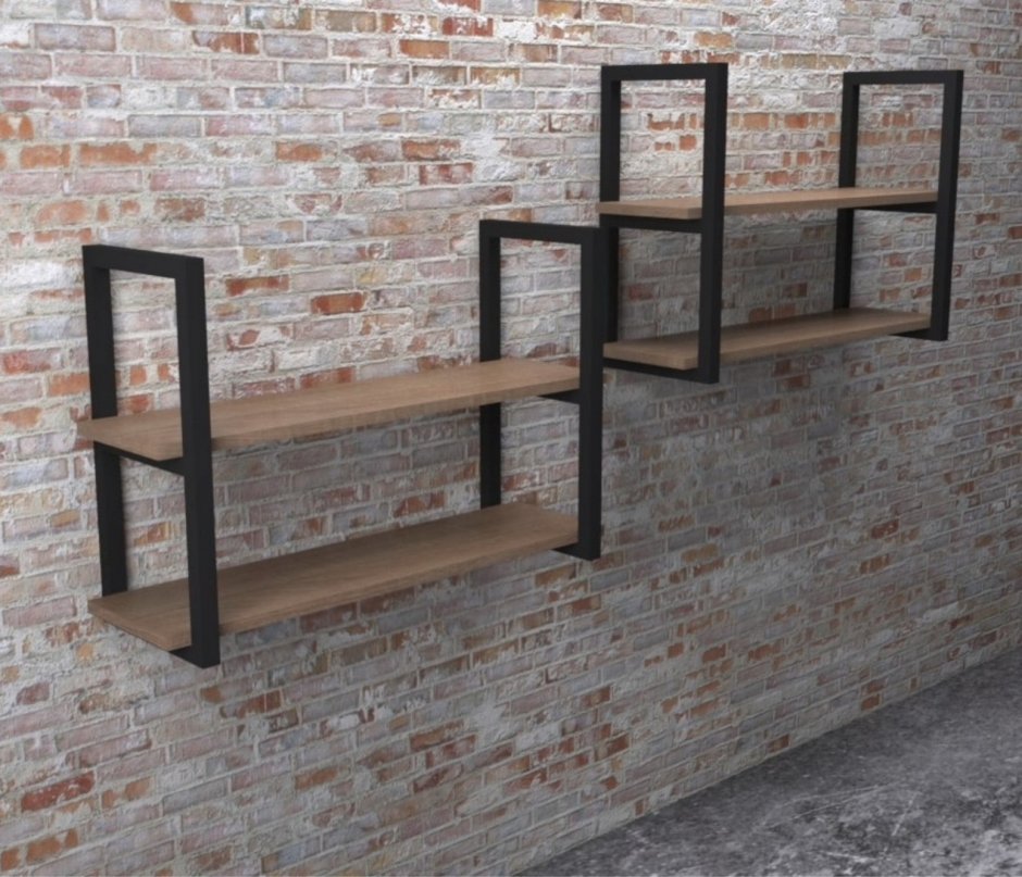 Millwood полка настенная лофт 2