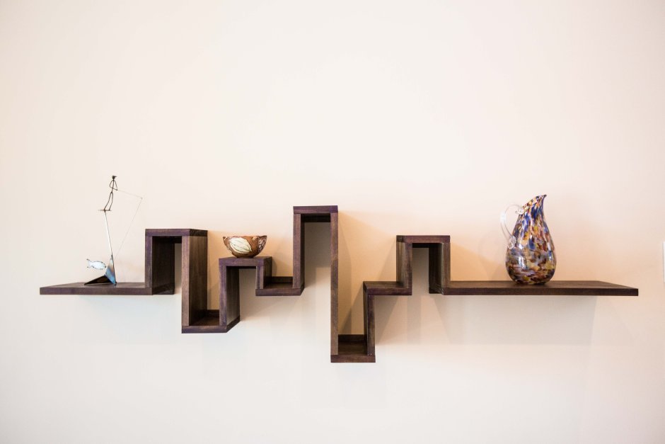 Декоративные полки на стену из дерева