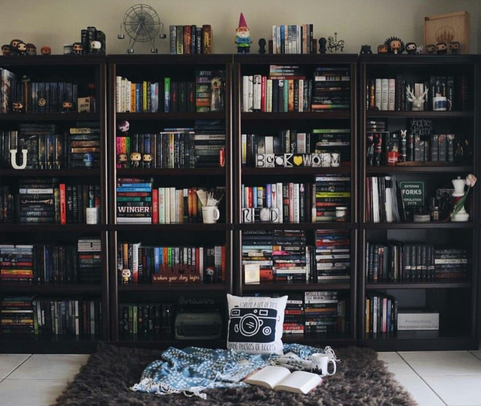 Книжный стеллаж с подсветкой