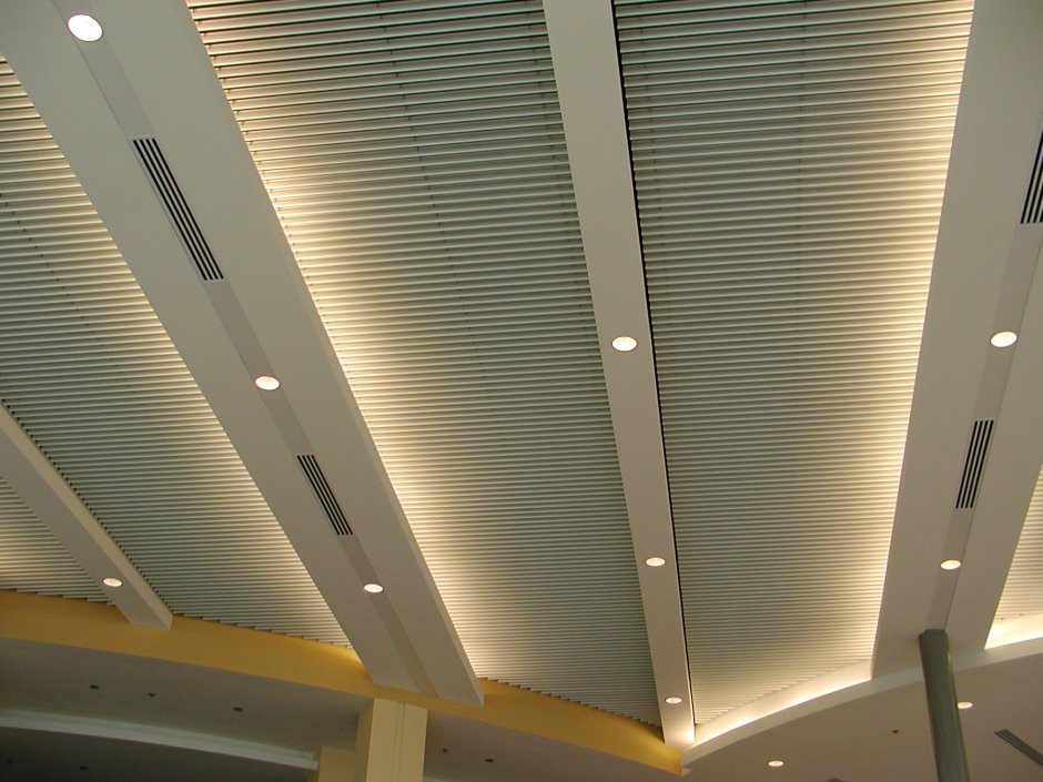 Реечный акустический потолок Hunter Douglas felt 40hl55 m70