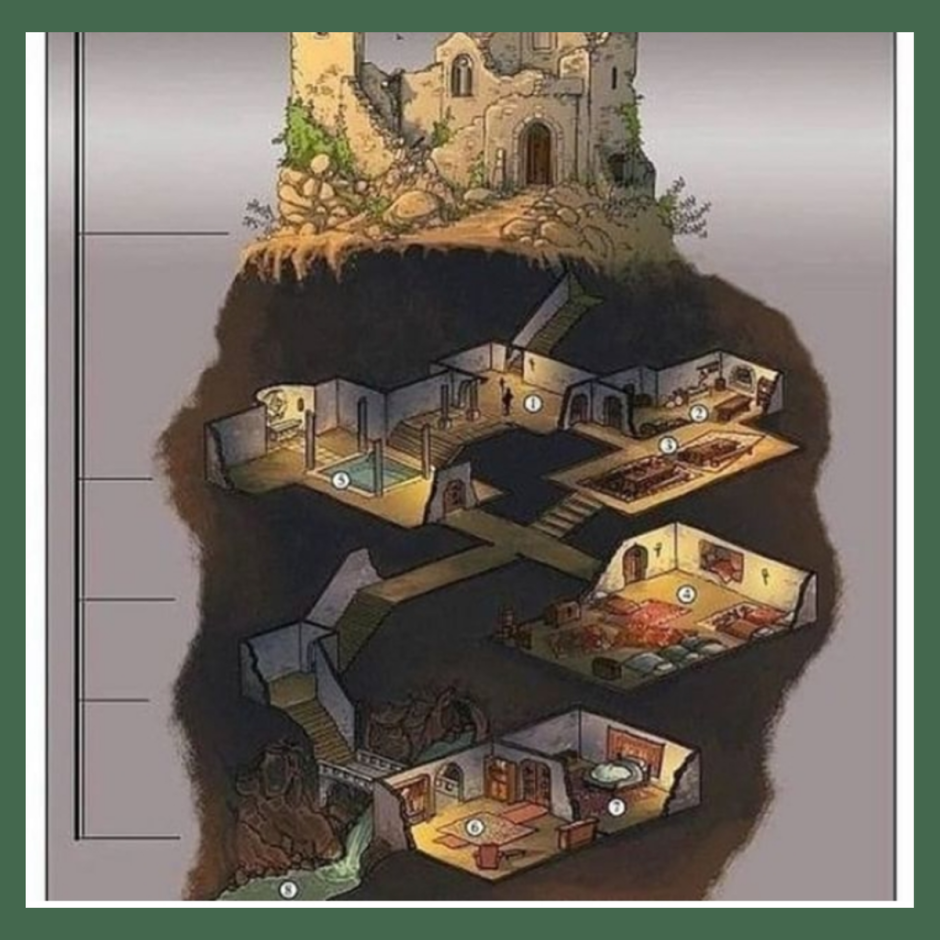 Подземный город DND Map
