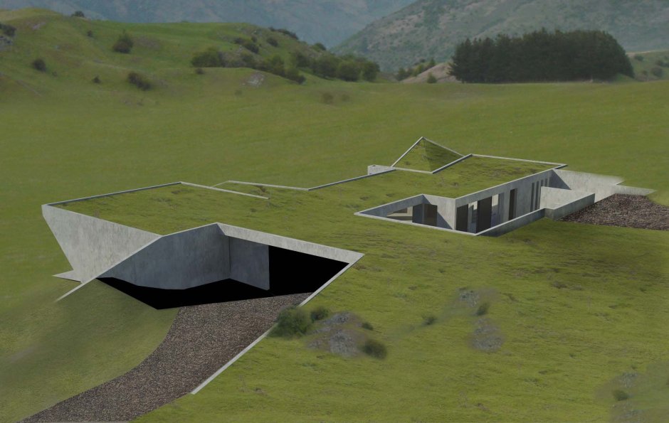 Sheltered House Underground подземный бункер Shelter Bunker Refuge
