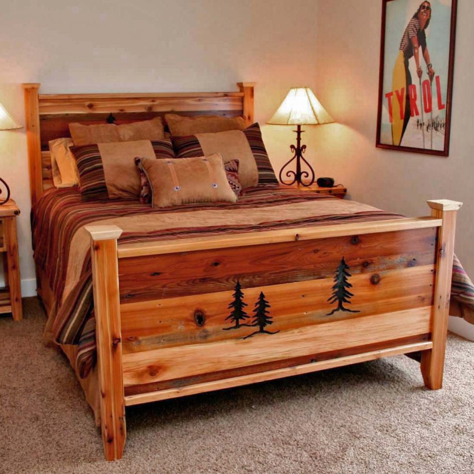 Кровать подростковая «Wooden Bed-2»