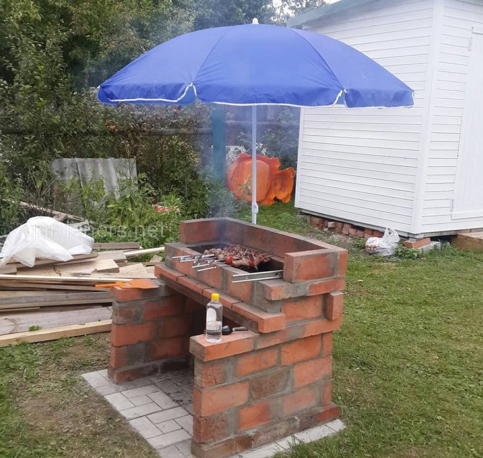 Мангал из кирпича