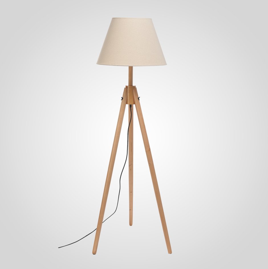 Торшер деревянный