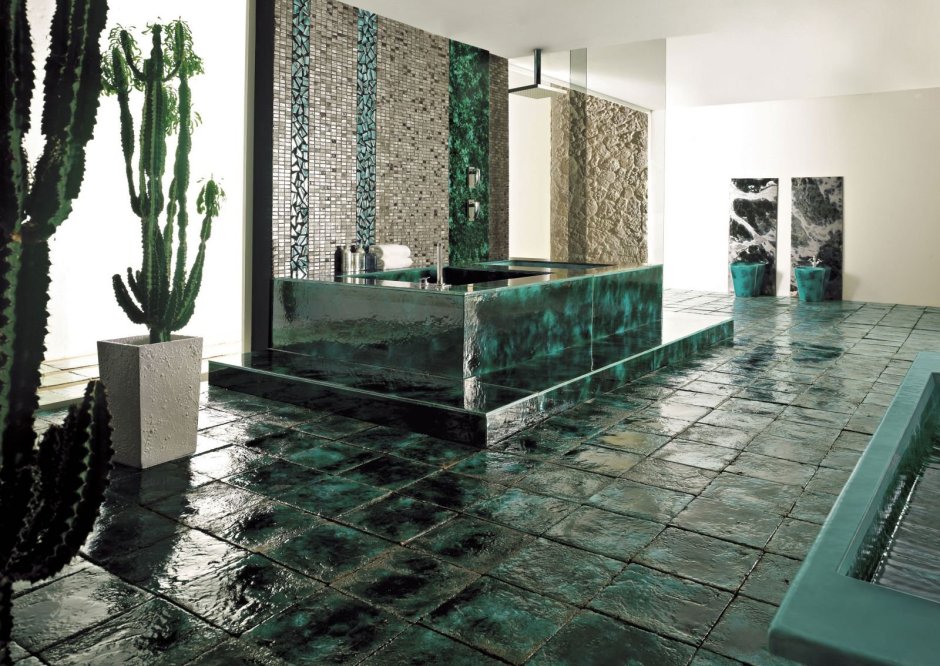 Плитка Emerald Green в интерьере