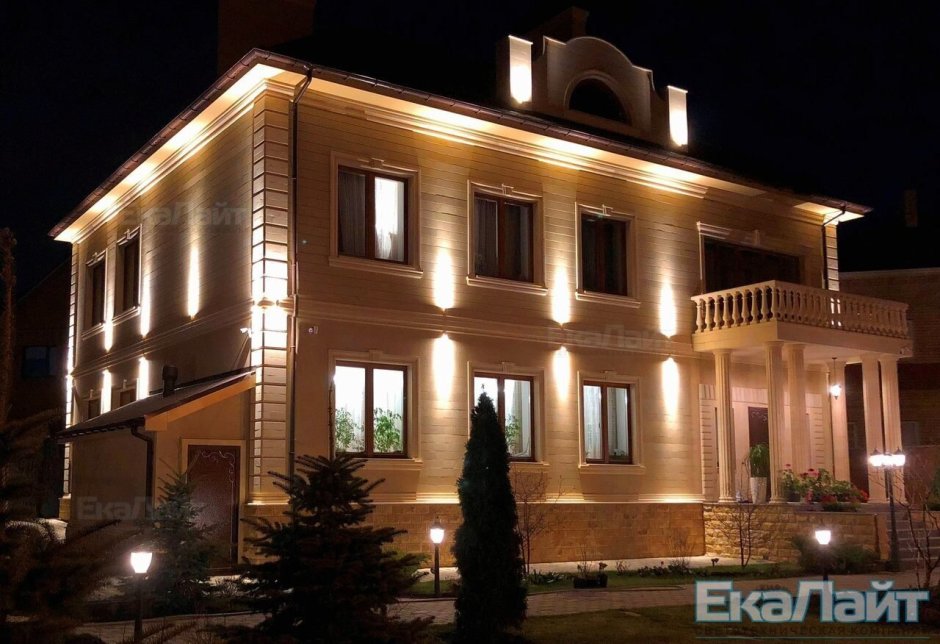 Подсветка фасада