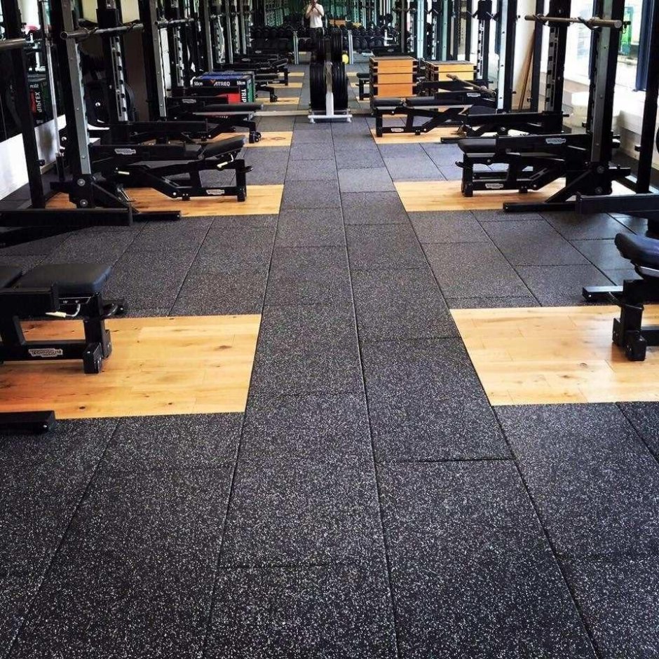 Резиновая плитка Rubblex Sport Mix (30%) 500x500x10 мм