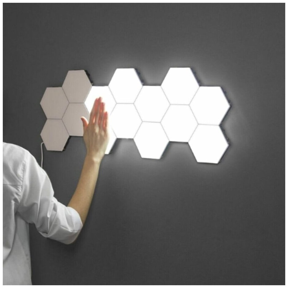 Сенсорный led светильник соты, 6шт