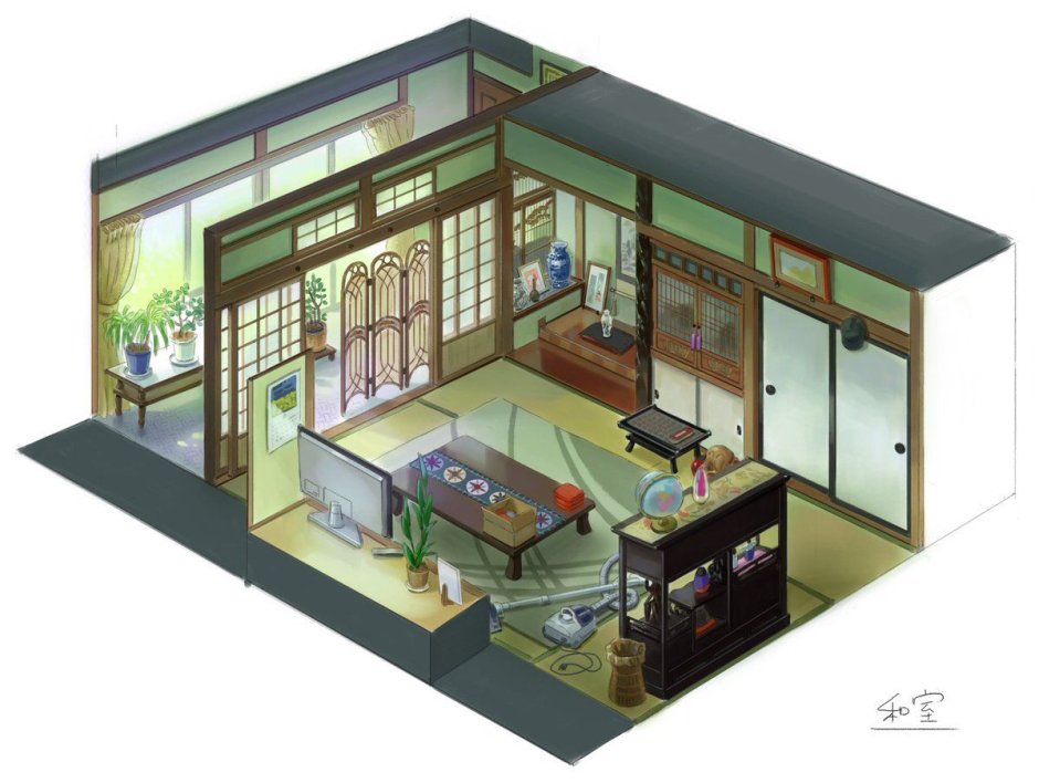 Японские квартиры из аниме