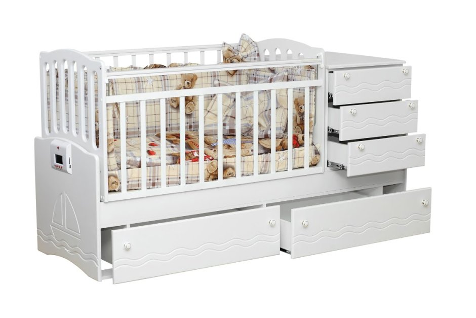 Кроватка Daka Baby Укачай-ка 6 Валенсия (классическая), поперечный маятник