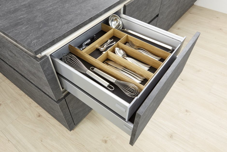 Двойной ящик для столовых приборов Blum