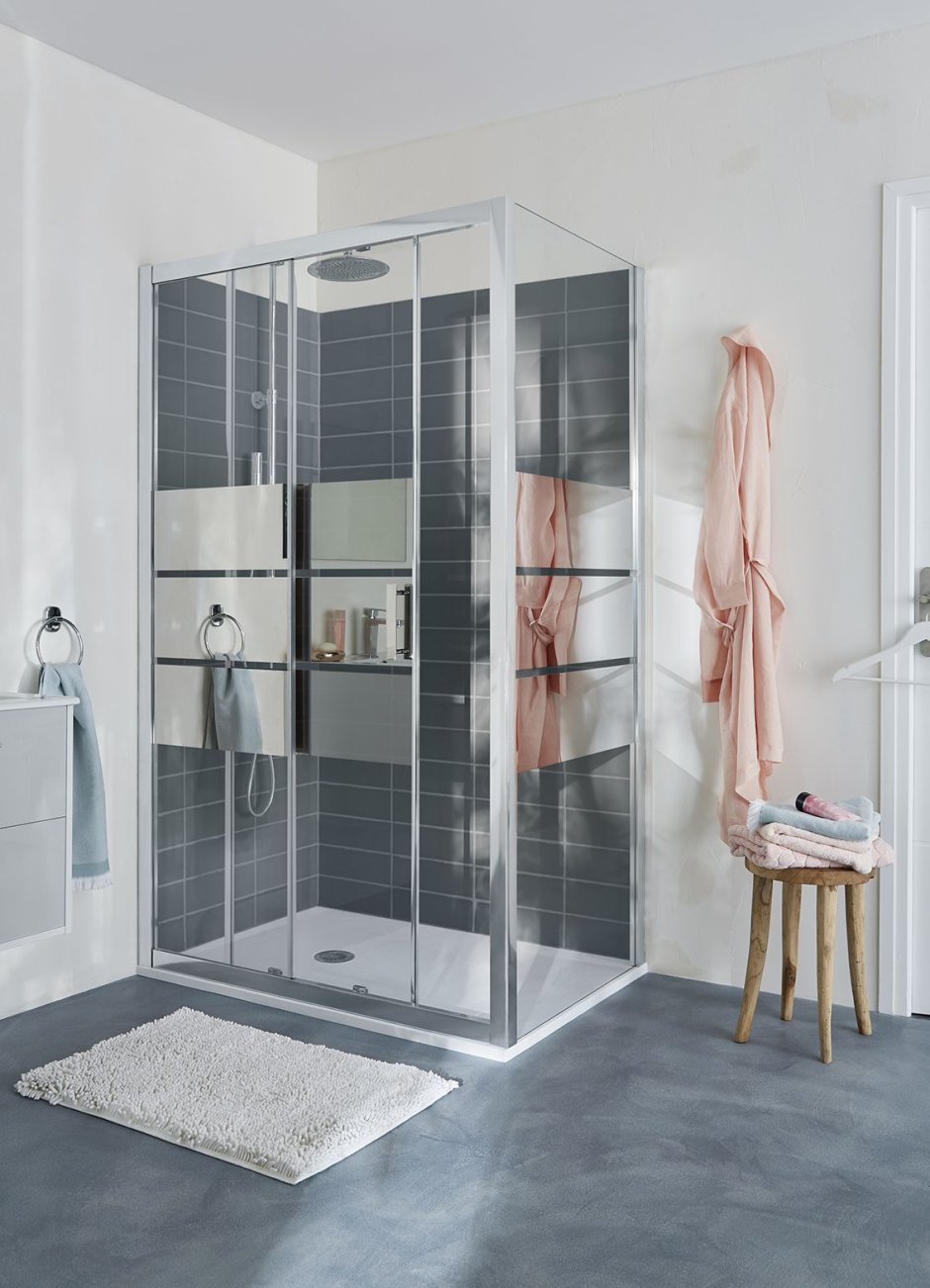Дверь раздвижная Cooke & Lewis Beloya, зеркальное стекло, 120 см