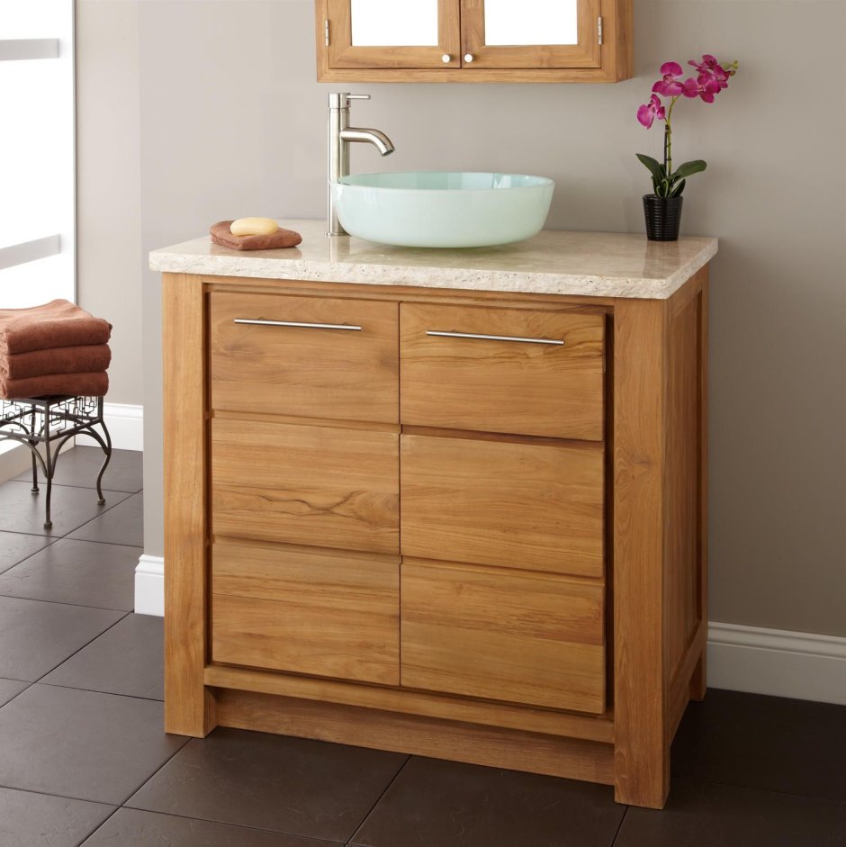 Cael Teak Vanity мебель для ванной