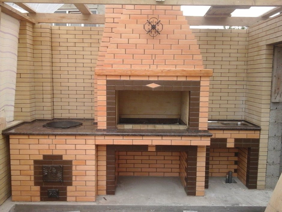 Мангал из кирпича