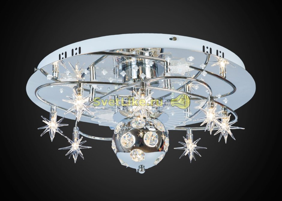 Люстра панель 1-8992-5+2-CR-led y g4