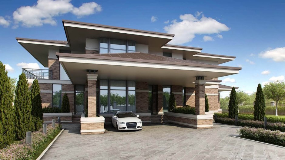 Дом в стиле Райта от Yunakov Architecture Design