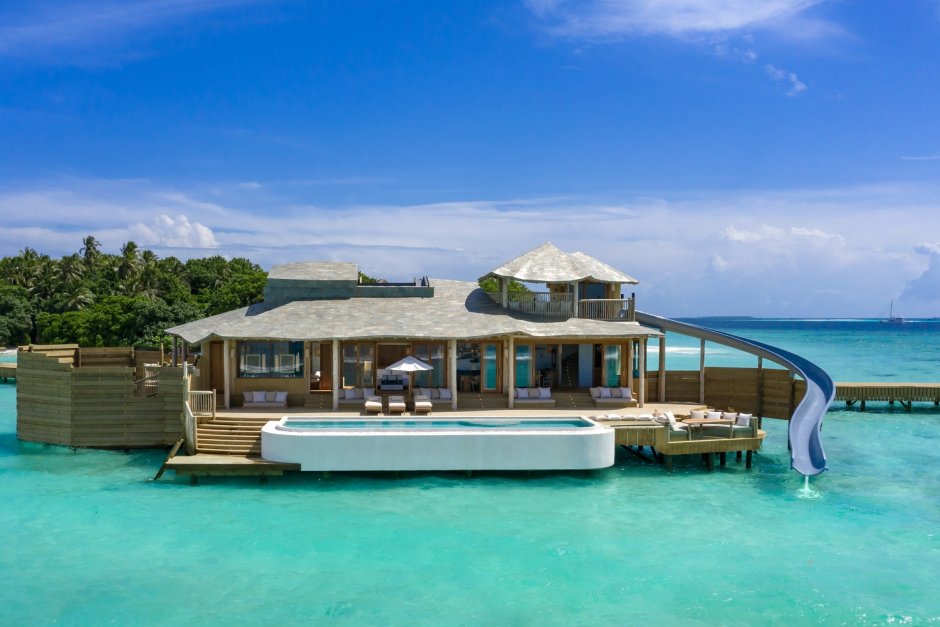 Soneva Fushi вилла с горкой