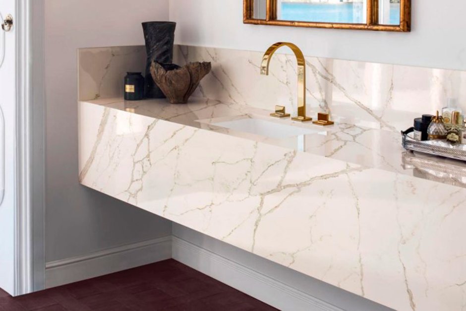 Corian столешница под мрамор