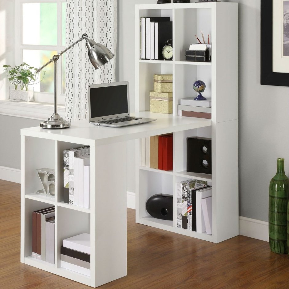 Стол со стеллажом ikea каллакс